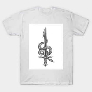 Snake Wrapped Around the Rising Sword T-Shirt